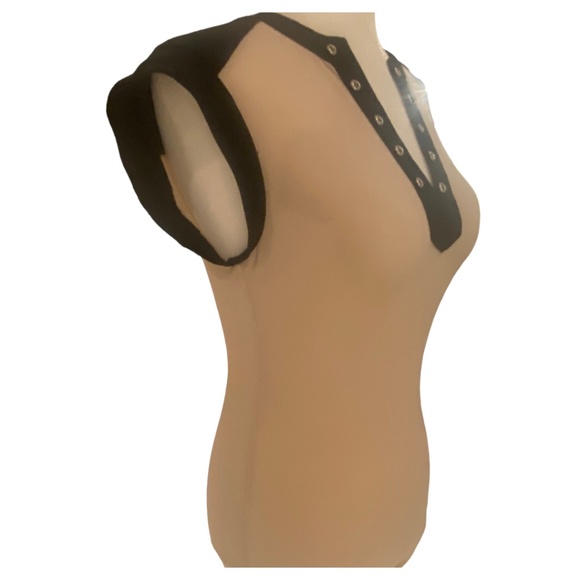 Bebe semi sheer bodysuit. Sz S - Picture 4 of 8